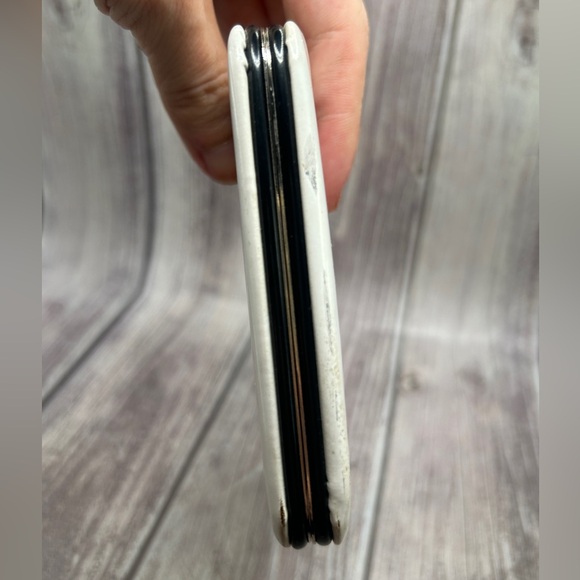 PLAYBOY Vintage Y2K Clutch/ Long Wallet Playboy Bunny White Gold VTG RARE - Picture 9 of 15